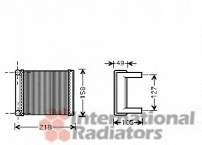VAN WEZEL 30006385 -  Теплообменник, отопление салона